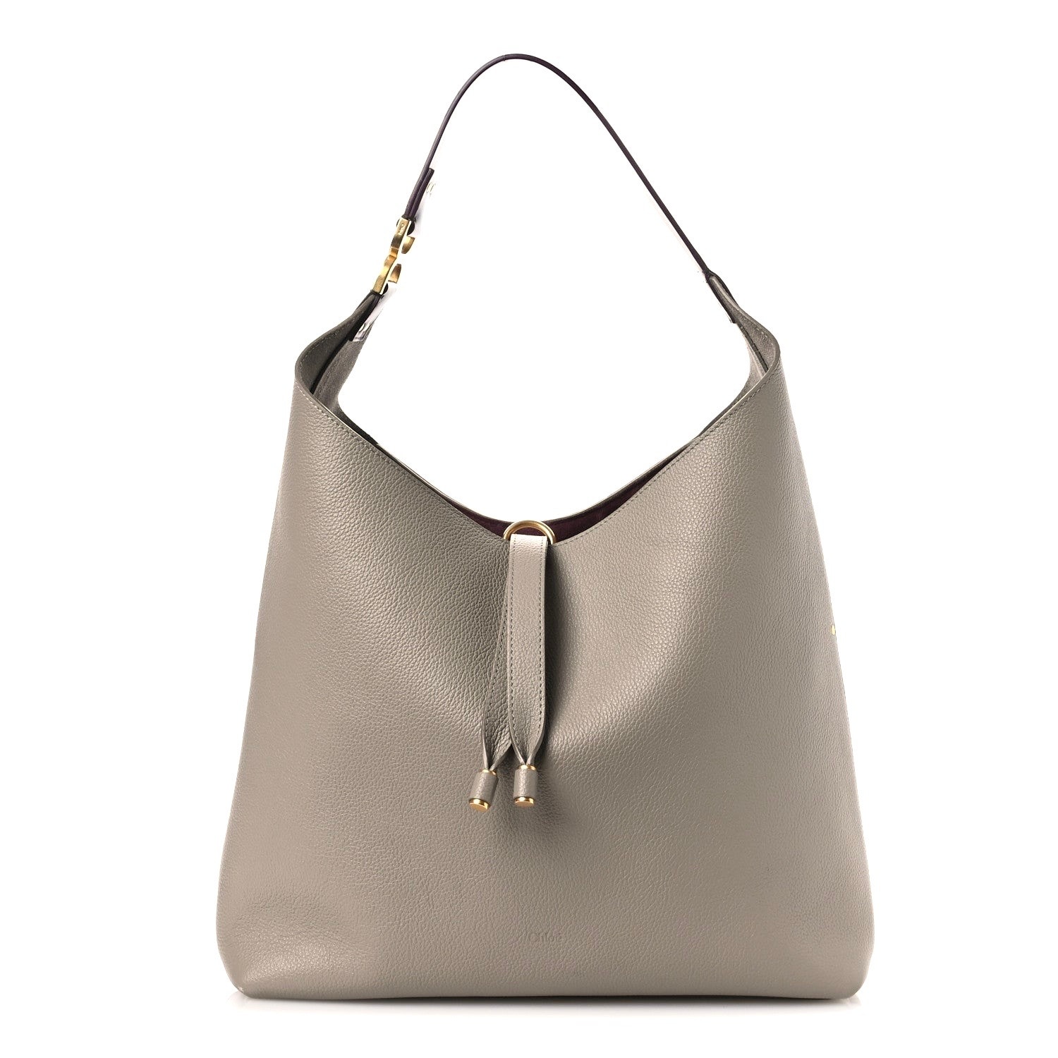 Chloe Nwt Marcie Small Hobo Bag In Motty Grey